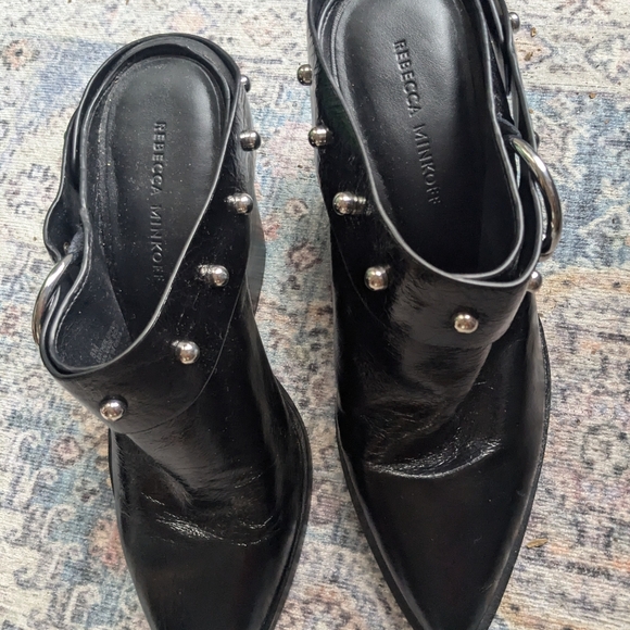 Rebecca Minkoff studded leather slides - Picture 3 of 7